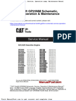 Cat Forklift Gp25nm Schematic Service Operation Maintenance Manual