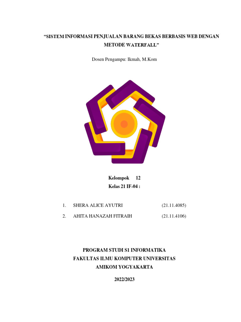 Sistem Informasi Penjualan Barang Bekas Berbasis Web Dengan Metode