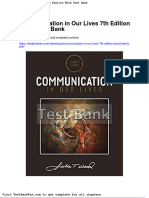 Communication in Our Lives 7th Edition Wood Test Bank