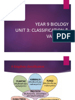 Unit 3 Classification and Variation