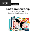 Q4-Week-7 and 8-Entrepreneurship - Module-2 - Business-Implementation