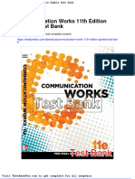 Communication Works 11th Edition Gamble Test Bank