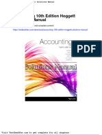 Accounting 10th Edition Hoggett Solutions Manual