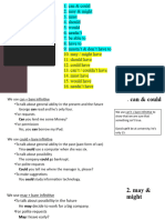 Modals & Semi-Modals