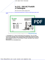 Cesab Blitz 312 320 Ac Forklift Spare Parts Catalogue