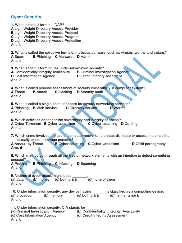 Cyber Security Pdf Malware Security