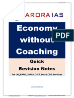 Economy Without Coaching: Quick Revision Notes