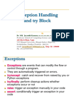 Python-Exception-Handling and Try Block