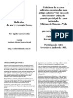 Livreto Reflexoes de Um Irreverente Servo Publicados No Recanto Das Letras Participaao Entre Fevereiro e Junho de 1999