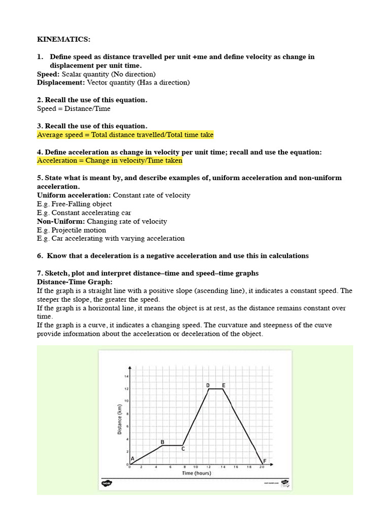 Kinematics and Wave Motion Basics | PDF | Waves | Acceleration