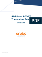 AOS-S and AOS-CX Transceiver Guide