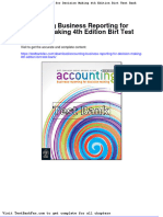 Accounting Business Reporting For Decision Making 4th Edition Birt Test Bank