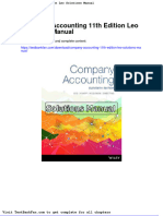 Company Accounting 11th Edition Leo Solutions Manual