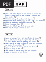 HAP 2nd Semester Important Questions | PDF | Human Body | Pituitary Gland