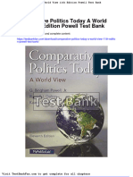 Comparative Politics Today A World View 11th Edition Powell Test Bank