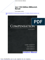 Compensation 11th Edition Milkovich Solutions Manual