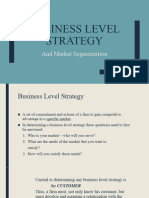 Business Level Strategy