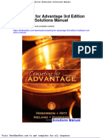 Competing For Advantage 3rd Edition Hoskisson Solutions Manual