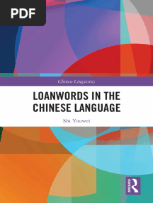Loanwords in Chinese Language (Shi Youwei)