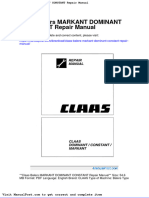 Claas Balers Markant Dominant Constant Repair Manual