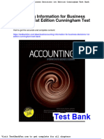 Accounting Information For Business Decisions 1st Edition Cunningham Test Bank