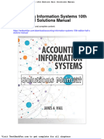 Accounting Information Systems 10th Edition Hall Solutions Manual