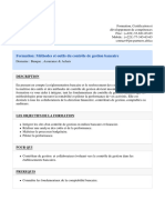 Methodes Et Outils Du Controle de Gestion Bancaire