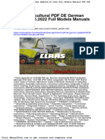 Claas Agricultural PDF de German Updated 06 2022 Full Models Manuals PDF DVD