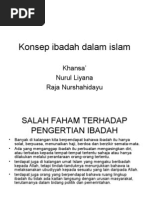 Konsep Ibadah Dalam Islam2