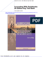 Computer Accounting With Quickbooks Pro 2011 13th Edition Kay Test Bank