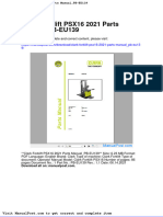 Clark Forklift Psx16 2021 Parts Manual PB Eu139