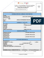 Ficha de Inscrição - CEFES 2017