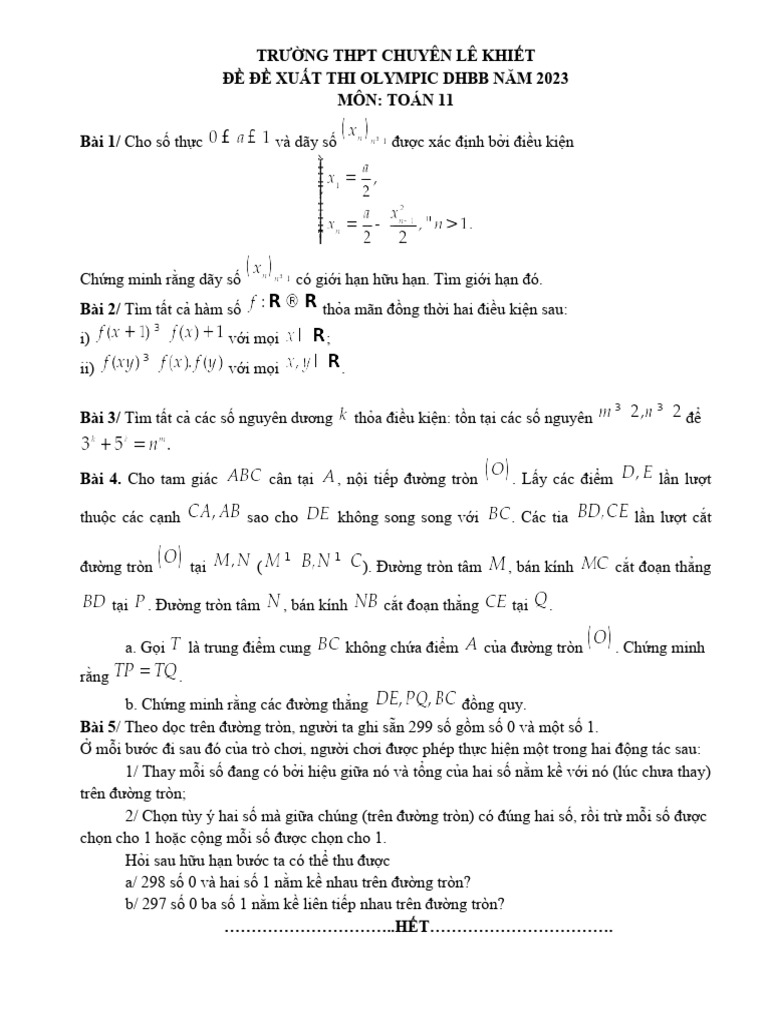 01 Toán 11 | PDF