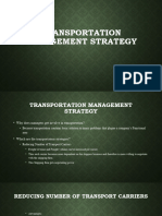 Transportation Management Strategy Chapter 3