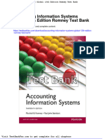 Accounting Information Systems Global 13th Edition Romney Test Bank