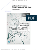 Accounting Information Systems Global 14th Edition Romney Test Bank