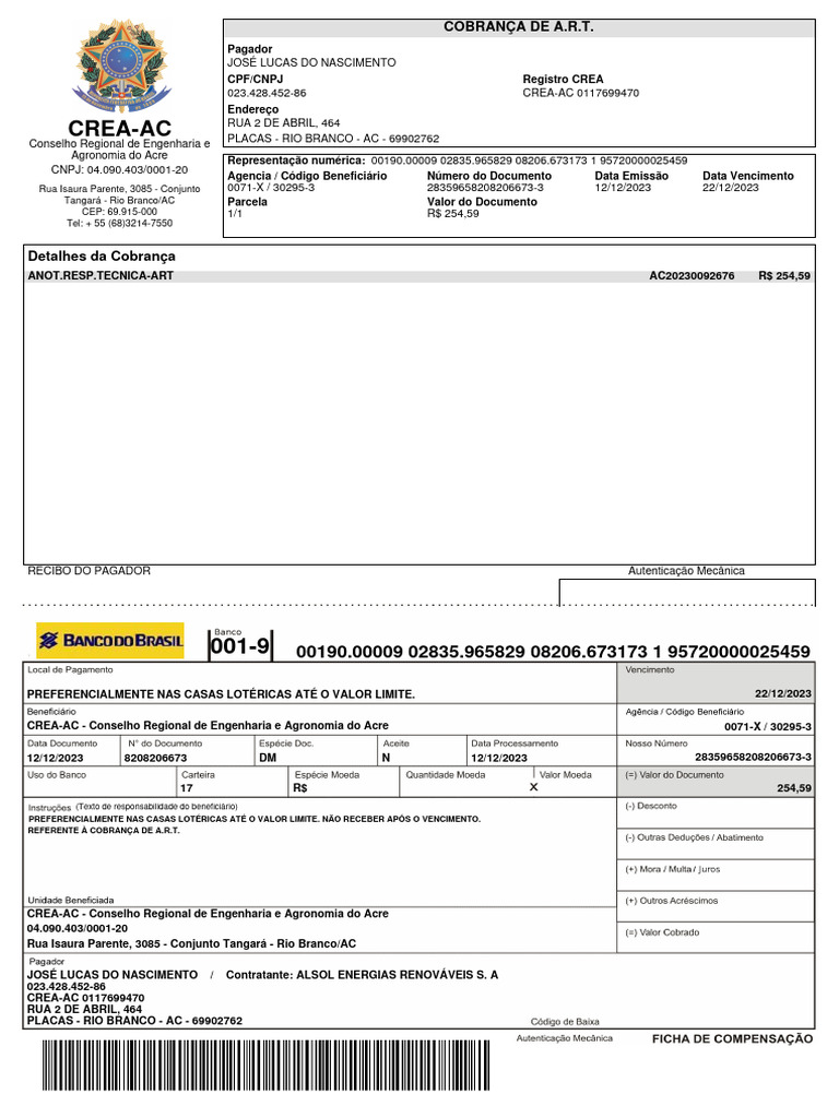 Boleto crea pdf engenharia