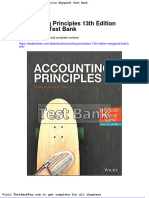 Accounting Principles 13th Edition Weygandt Test Bank