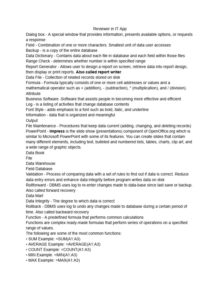 Reviewer in it app download free pdf databases computer file
