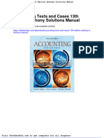 Accounting Texts and Cases 13th Edition Anthony Solutions Manual