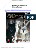 Concepts of Genetics 2nd Edition Brooker Solutions Manual