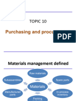 TOPIC 10 - Procurement