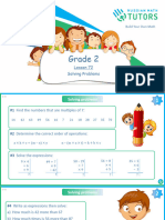 Grade 2 - Lesson 72 - Solving Problems