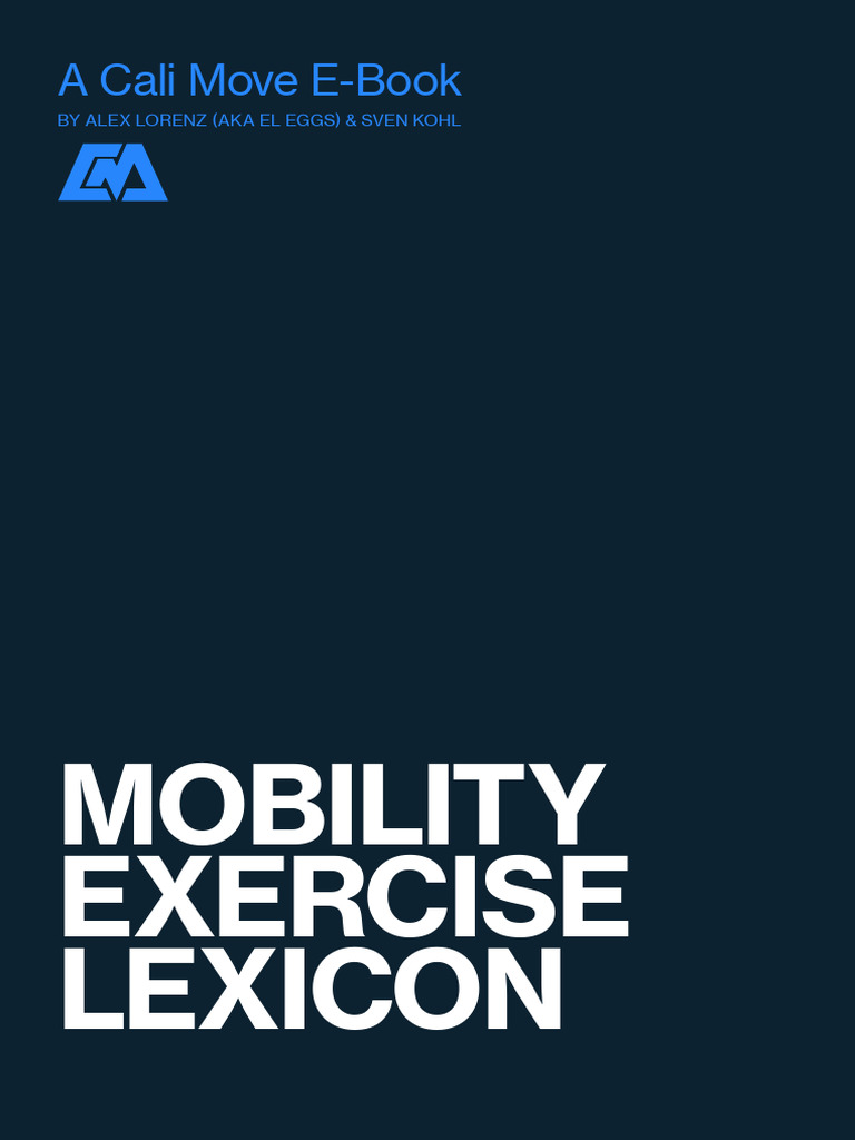 Cali Move Mobility Exercise Lexicon PDF Anatomical Terms Of