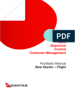 Altéa Departure Control Customer Management. Facilitator Manual New Starter Flight