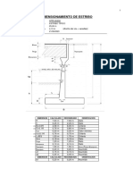 Dimensionamiento de Estribo: Proyecto: Descripcion: Longitud: Ancho Total: Fecha