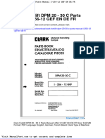 Clark Forklift DPM 20 30 C Parts Manual I 256 12 Gef en de FR