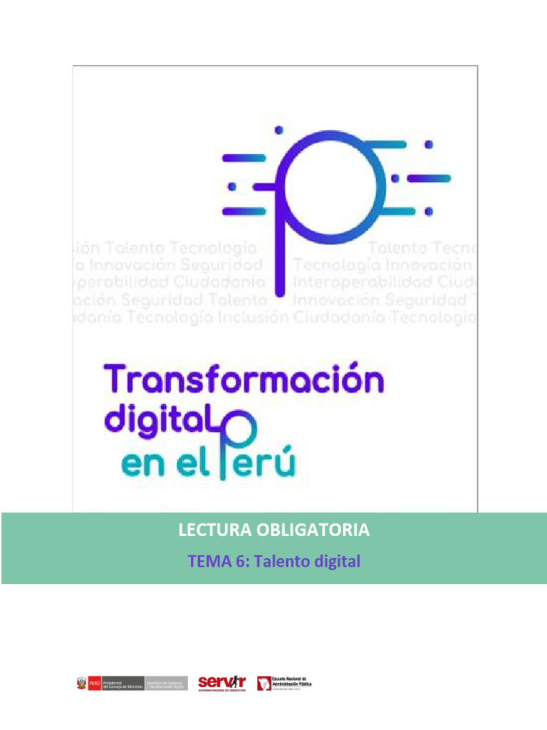 Talento Digital en la Transformación Peruana | PDF | Gobierno E ...