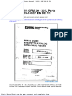 Clark Forklift GPM 20 30 L Parts Manual I 235 3 Gef en de FR