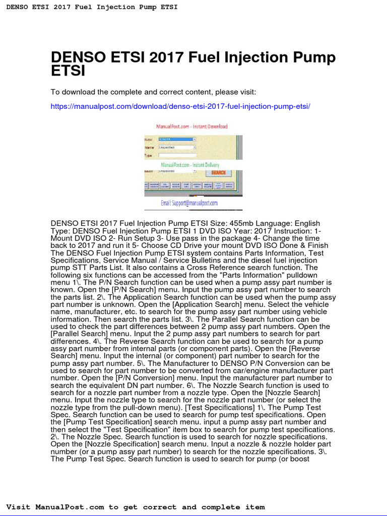 Denso Etsi 2017 Fuel Injection Pump Etsi | PDF | Beak | Owl